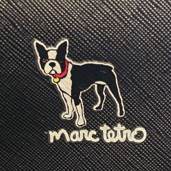 NWT Marc Tetro Boston Terrier Cosmetic Case Bag French Bulldog - Picture 4 of 5